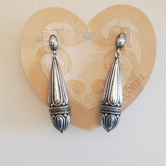 Brighton vintage Nola silver drop post earrings - Picture 1 of 3